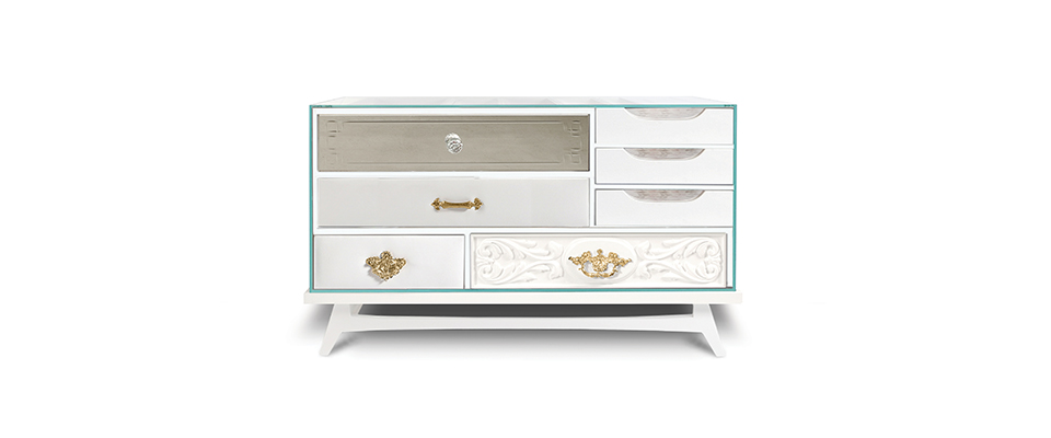 Mondrian White Bedside Table  Boca Do Lobo Love Happens