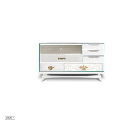 Mondrian White Bedside Table  Boca Do Lobo Love Happens