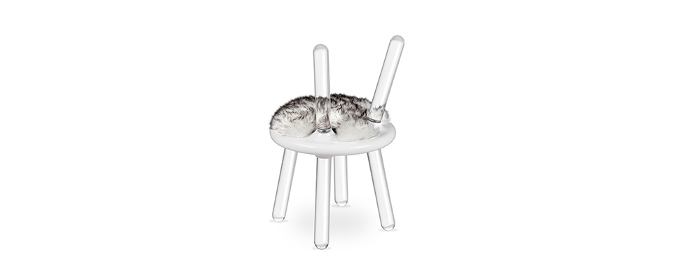 Illusion White Bear Chair  CIRCU Love Happens