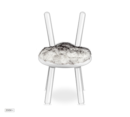Illusion White Bear Chair CIRCU Love Happens