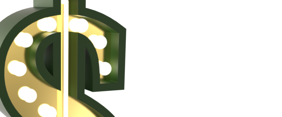 $ Symbol Graphic Lamp Delightfull Love Happens