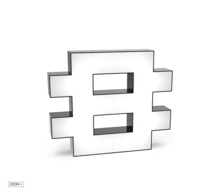 8 Number Graphic Lamp Delightfull Love Happens