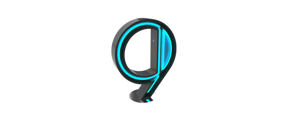 9 Number Graphic Lamp Delightfull Love Happens