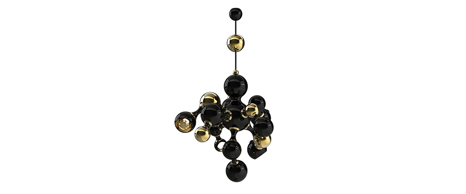 Atomic pendant  Chandelier  Delightfull Love Happens