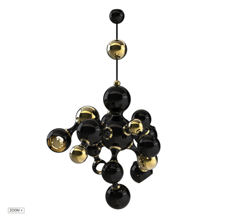 Atomic pendant  Chandelier  Delightfull Love Happens