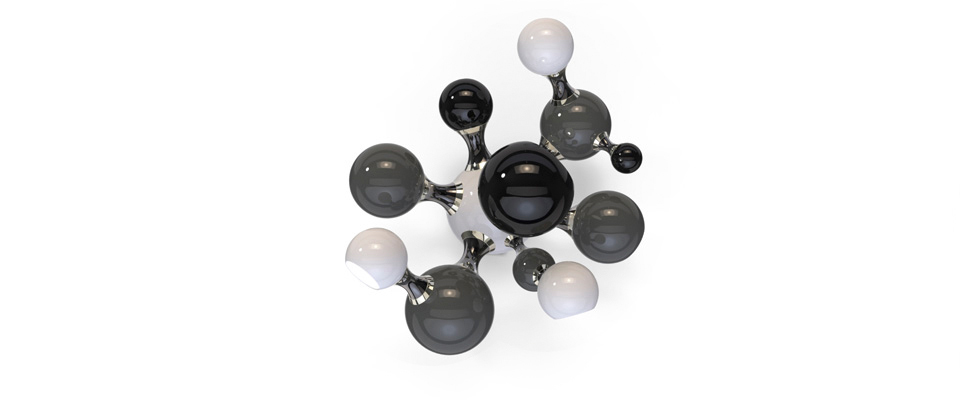 Atomic  Sconce  Delightfull Love Happens