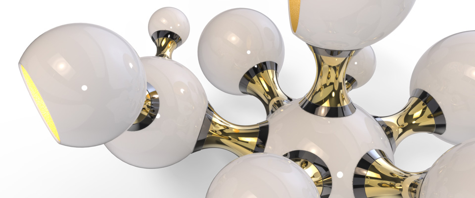 Atomic  Sconce  Delightfull Love Happens