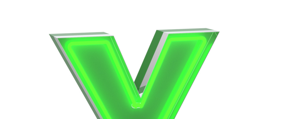 Y Letter Graphic Lamp Delightfull Love Happens