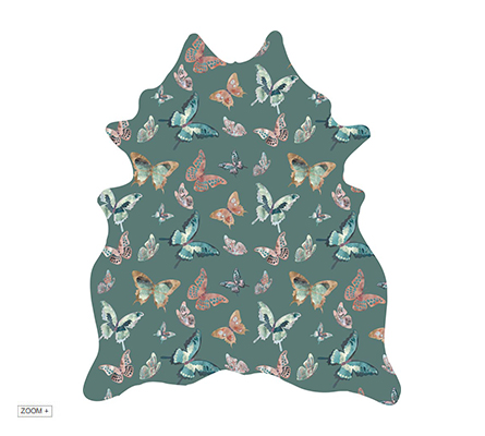 Madame Butterfly Green Rug Miyabi Casa Love Happens