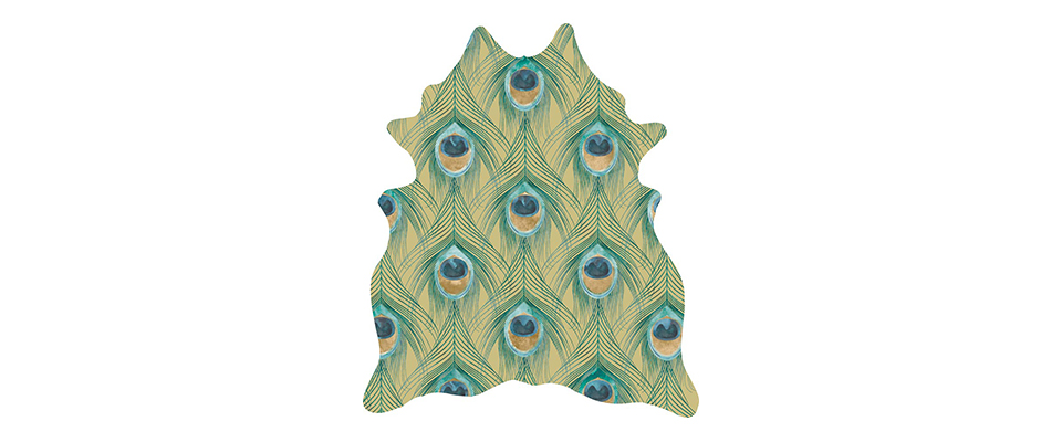 Peacock Glance Rug Miyabi Casa Love Happens
