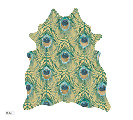 Peacock Glance Rug Miyabi Casa Love Happens