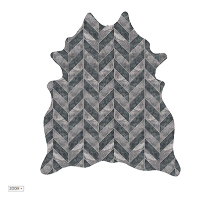  Twiggy Art Black Grey Rug Miyabi Casa Love Happens