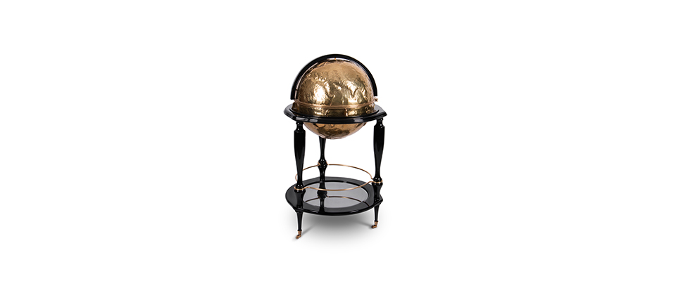 Equator Gold Globe Bar  BOCA DO LOBO Love Happens