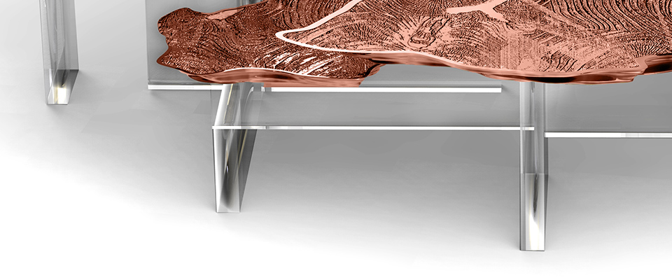 Monet Copper Center Table  BOCA DO LOBO Love Happens