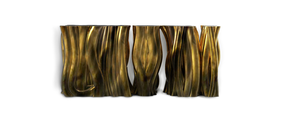 Monochrome Gold  Console  Boca Do Lobo Love Happens