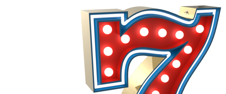 7 Number Graphic Lamp Delightfull Love Happens