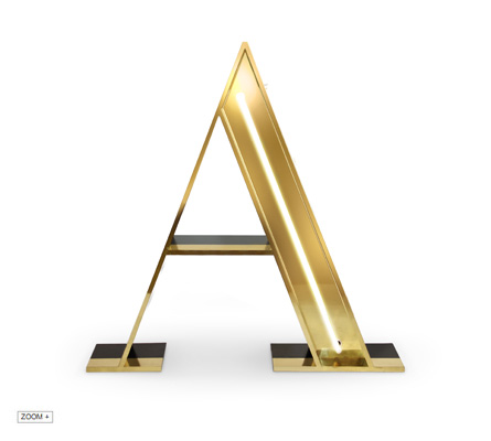 A Letter Graphic Lamp Delightfull Love Happens